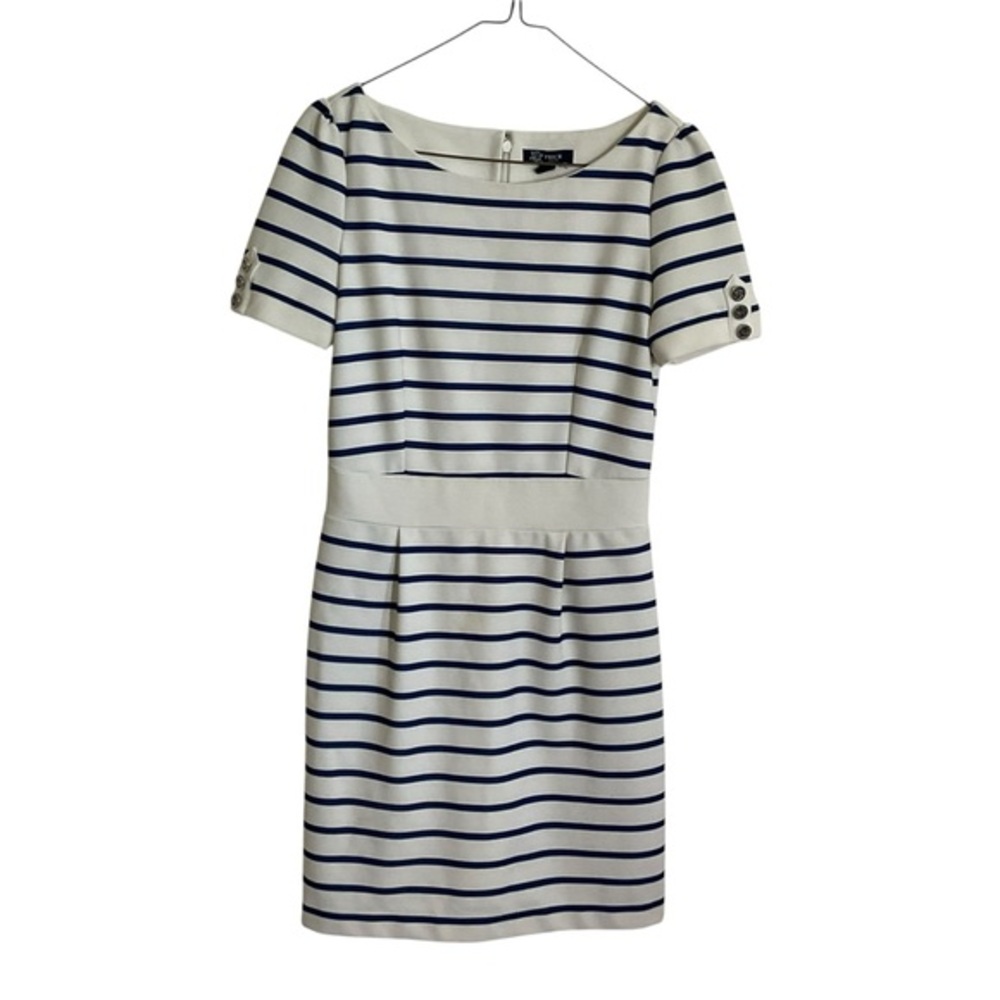 PRICH Pride & Rich navy and white horizontal striped short sleeve dress. 160/84A